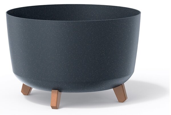 Kvetináč s nôžkami ECO WOOD, 23,5 cm, antracit