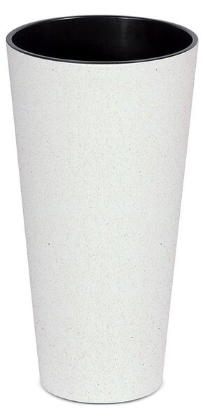 Kvetináč ECO WOOD, 20 cm, okrúhly, biela
