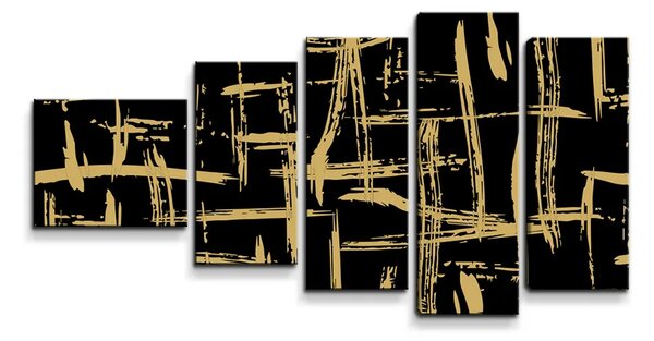 Sablio Obraz - 5-dílný Zlaté Maľovanie - 100x60 cm