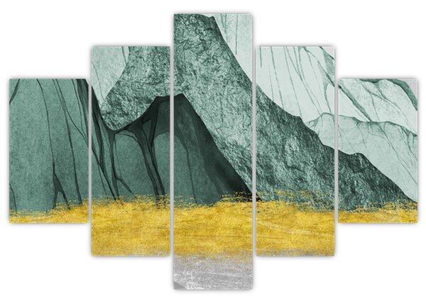 Obraz - Smaragdové hory N⁰2 (150x105 cm)