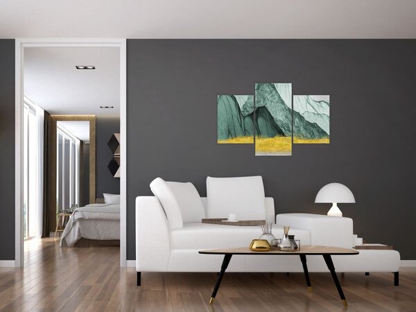 Obraz - Smaragdové hory N⁰2 (90x60 cm)
