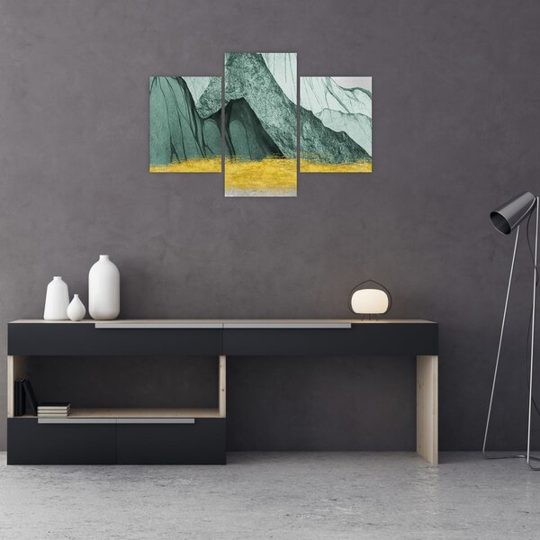 Obraz - Smaragdové hory N⁰2 (90x60 cm)