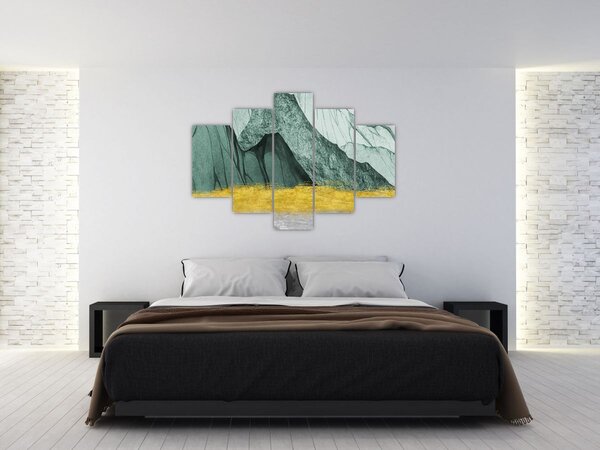Obraz - Smaragdové hory N⁰2 (150x105 cm)