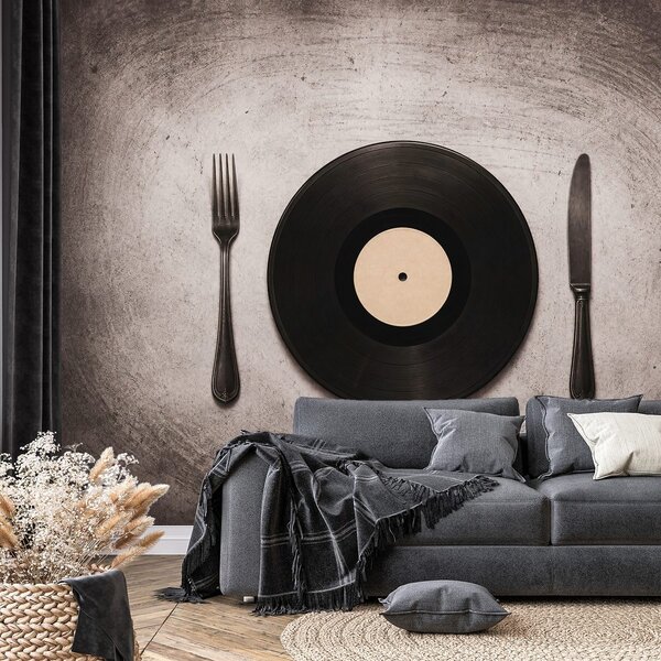 Fototapeta vinylový tanier s príborom