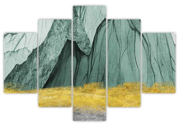 Obraz - Smaragdové hory N⁰3 (150x105 cm)
