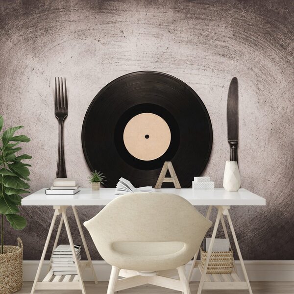 Fototapeta vinylový tanier s príborom