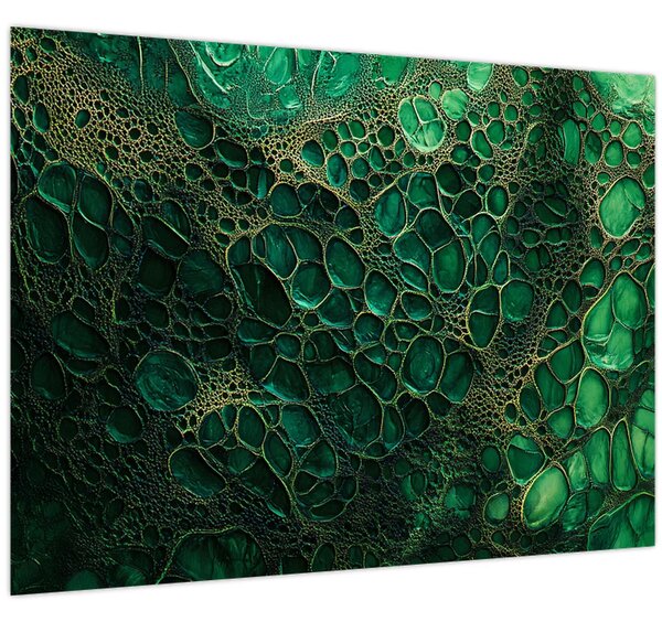 Obraz - Zelený mikroskopický záber (70x50 cm)