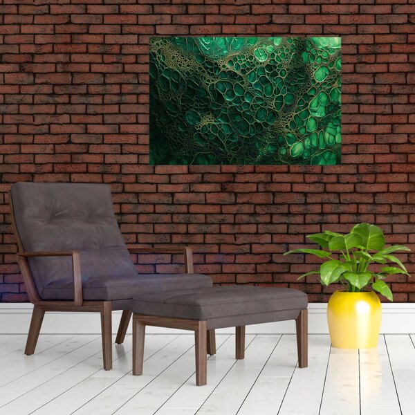 Obraz - Zelený mikroskopický záber (90x60 cm)
