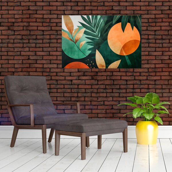 Obraz - Geometrické prírodné motívy (90x60 cm)