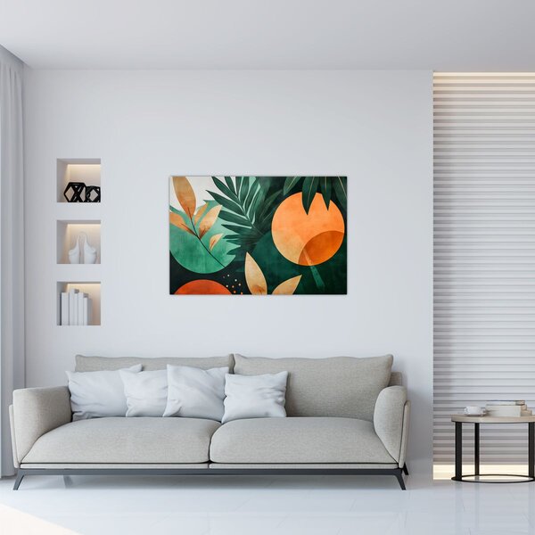 Obraz - Geometrické prírodné motívy (90x60 cm)