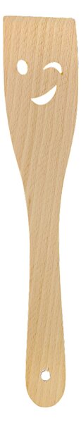 AMADEA Drevená obracačka s úsmevom, masívne drevo, dĺžka 28 cm