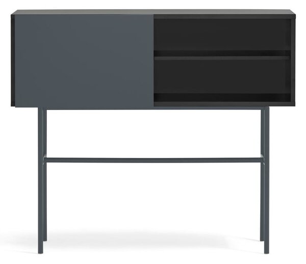 Čierno-antracitový konzolový stolík 35x110 cm Nube – Teulat