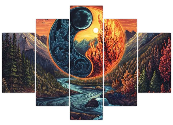 Obraz - Živly (150x105 cm)