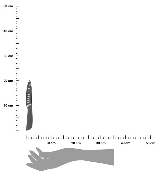 Keramický kuchynský nôž Zirco 20 cm