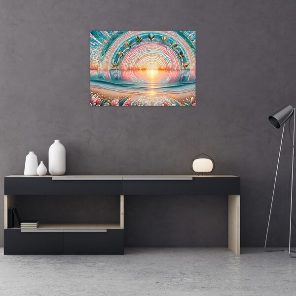 Obraz – Mozaika zapadajúceho slnka (70x50 cm)