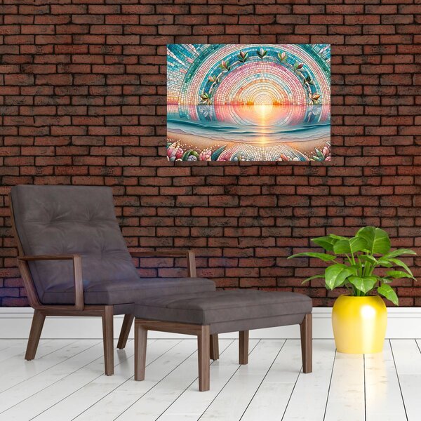 Obraz – Mozaika zapadajúceho slnka (70x50 cm)