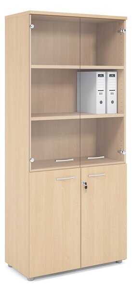 Vysoká skriňa Praktik 80 x 40 x 182,1 cm, javor