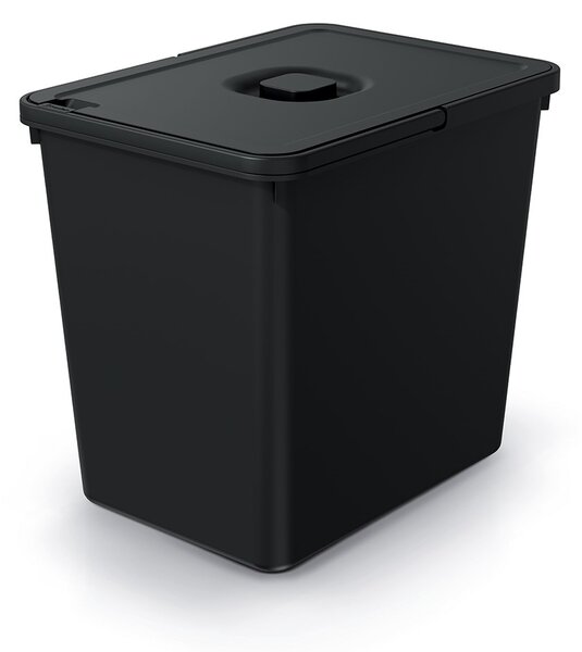 Závesný odpadkový kôš, 23 l, čierna