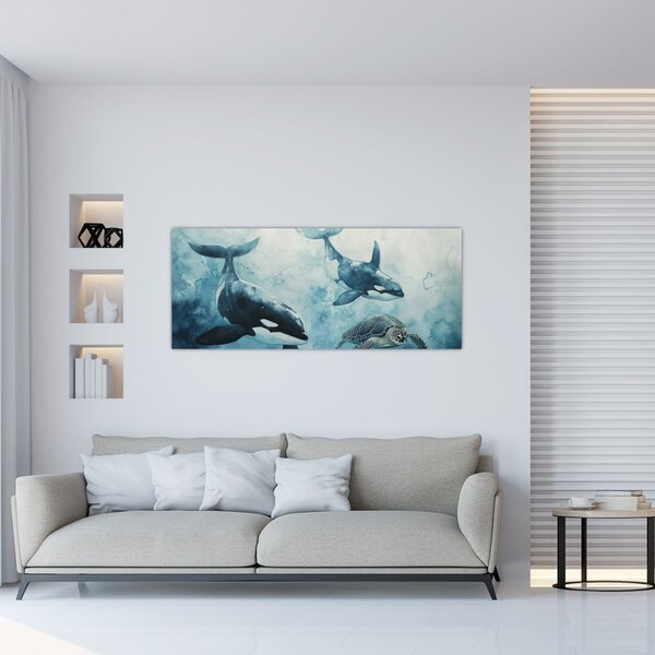 Obraz - Podmorská maľba (120x50 cm)