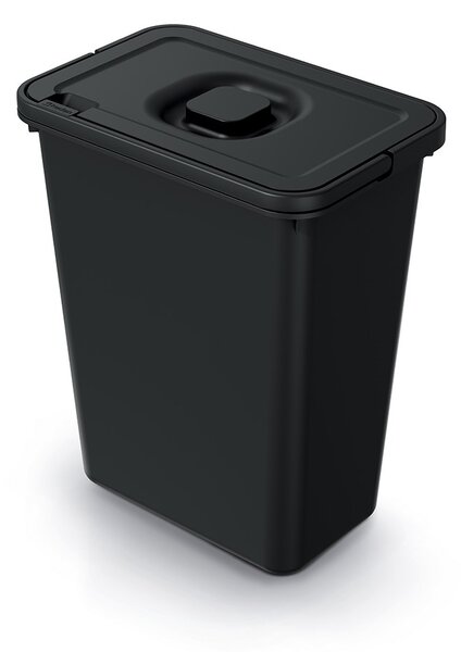 Závesný odpadkový kôš, 10 l, čierna