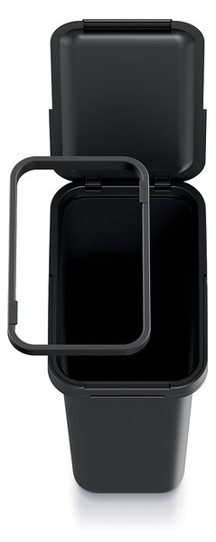 Závesný odpadkový kôš, 12 l, čierna