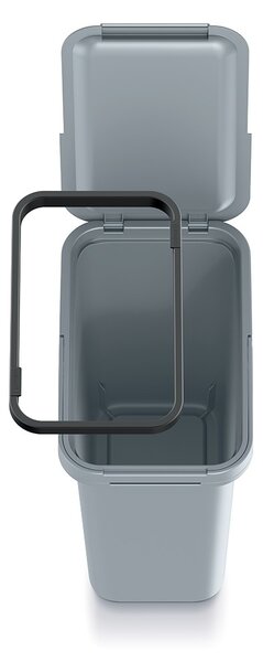 Závesný odpadkový kôš, 12 l, sivá