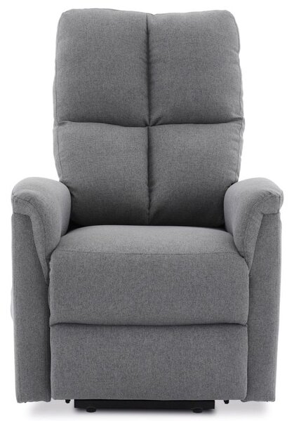 TV-929 GREY2, Relaxačné masážne kreslo s ohrevom, šedá látka