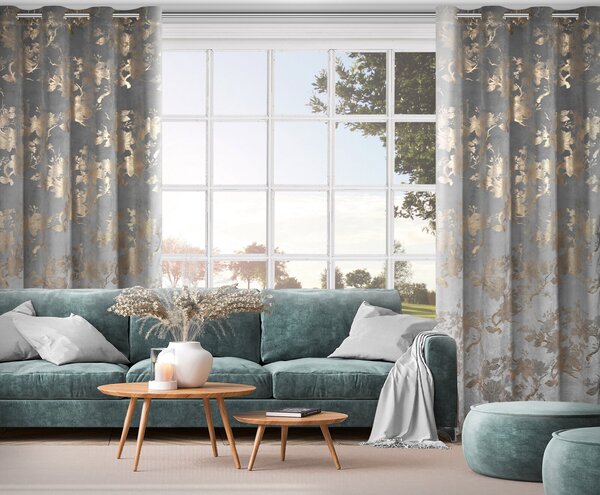 ZATEMŇOVACÍ ZÁVES NA KRÚŽKOCH CELIA 140X250 CM VZOROVANÁ