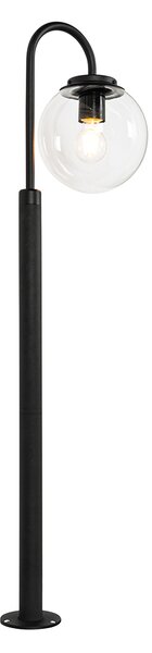 Moderný lampáš čierny s plastom 104 cm IP44 - Sfera