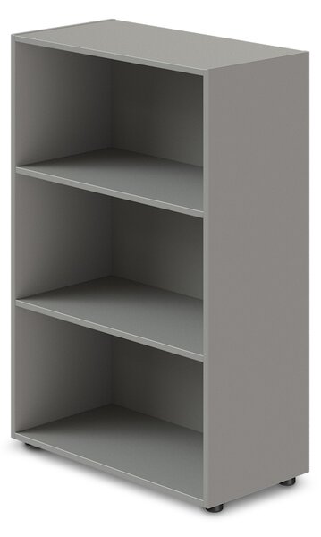 Stredná široká skriňa TopOffice 79,8 x 40,4 x 119,5 cm, sivá