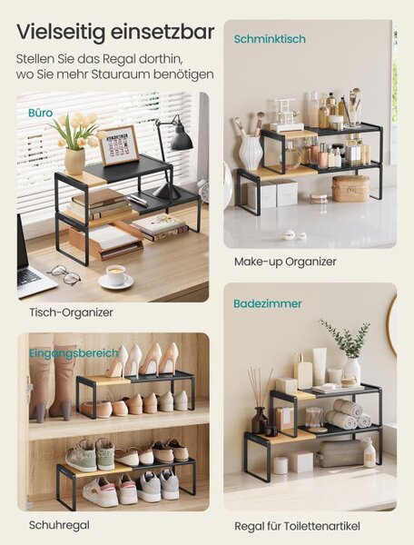 Set 2 výsuvných kuchynských políc KCS051B01