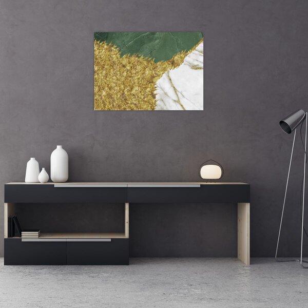 Obraz - Zelený mramor N⁰2 (70x50 cm)