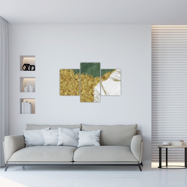 Obraz - Zelený mramor N⁰2 (90x60 cm)