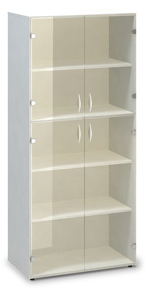 Vysoká skriňa ProOffice 80 x 45,8 x 178 cm, biela