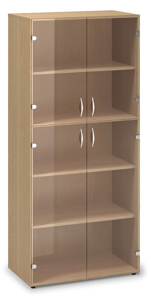 Vysoká skriňa ProOffice 80 x 45,8 x 178 cm, buk