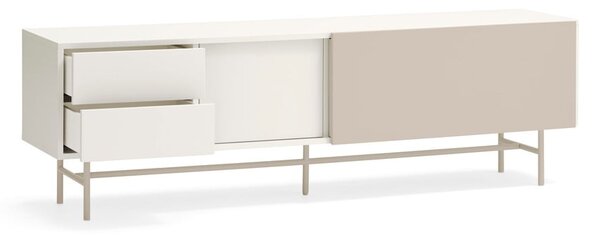 Béžovo-krémový TV stolík 180x56 cm Nube – Teulat