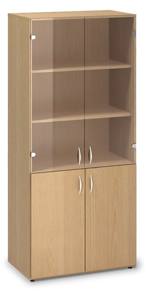 Vysoká skriňa ProOffice 80 x 47 x 178 cm, buk