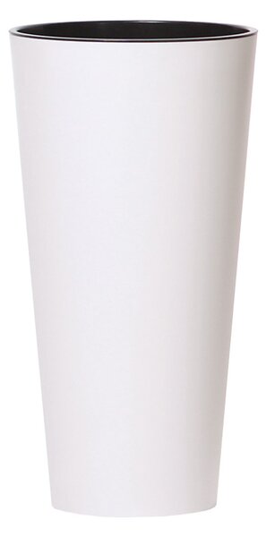 Prosperplast Kvetináč TUBUS SLIM + vklad biely mat 40cm