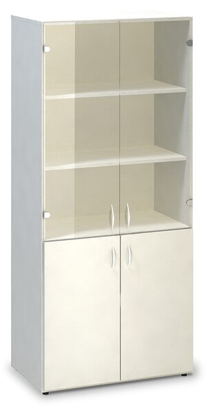 Vysoká skriňa ProOffice 80 x 47 x 178 cm, biela
