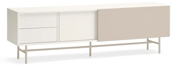 Béžovo-krémový TV stolík 180x56 cm Nube – Teulat