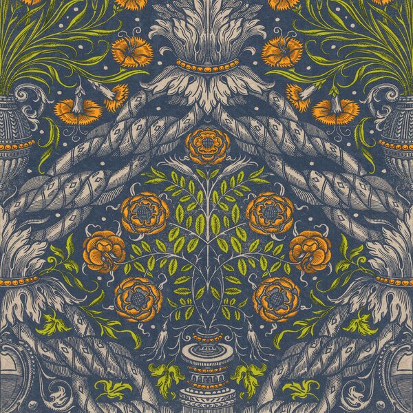 MINDTHEGAP Floral Ornament - tapeta