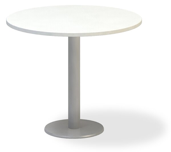 Konferenčný stôl ProOffice priemer 90 x 74,2 cm, biela