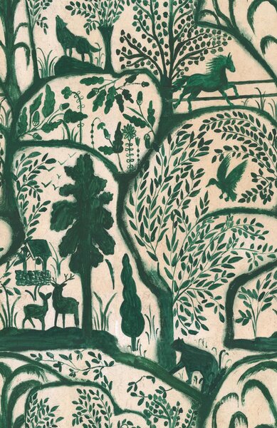 MINDTHEGAP The Enchanted Woodland Green - tapeta