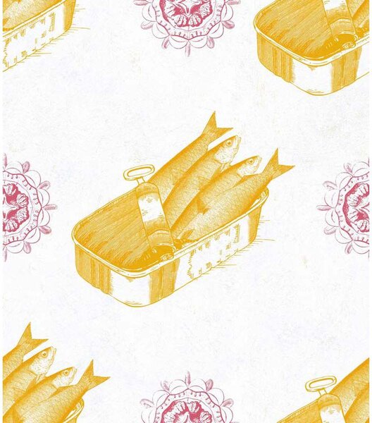 MINDTHEGAP Sardines Yellow - tapeta