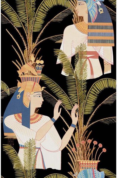 MINDTHEGAP Egyptian Queens Anthracite - tapeta