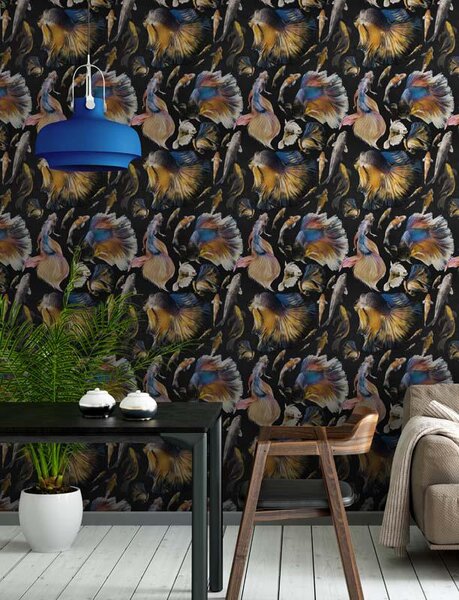 MINDTHEGAP Goldfish Anthracite - tapeta