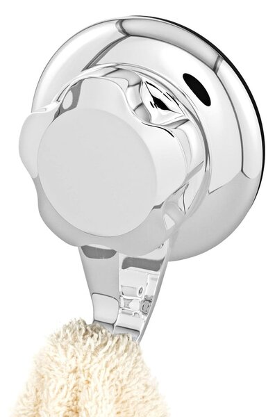 Plastové háčiky v súprave 4 ks bez vŕtania v striebornej farbe Bestlock – Compactor