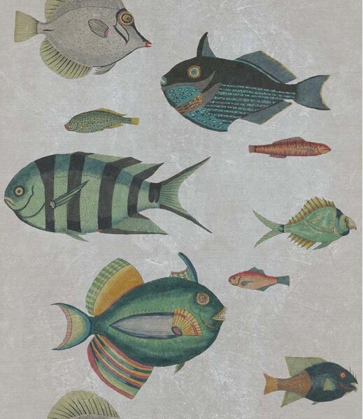 MINDTHEGAP Poissons Grey - tapeta