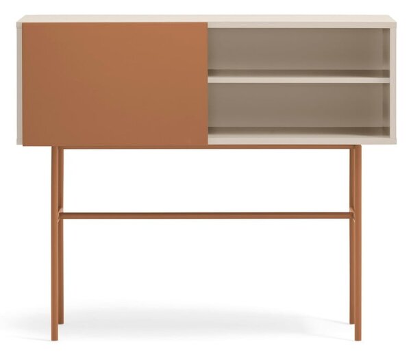 Konzolový stolík v béžovo-tehlovej farbe 35x110 cm Nube – Teulat