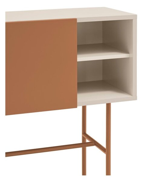 Konzolový stolík v béžovo-tehlovej farbe 35x110 cm Nube – Teulat